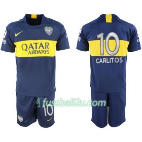 Günstige Fußballtrikots Boca Juniors Carlitos 10 Kinder Heimtrikot 2018/19 Kurzarm